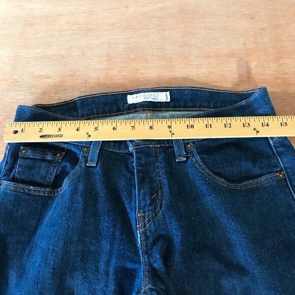 Vintage Levi's 529 Curvy Boot Cut Jeans Women 29 Blue Mid Rise Dark Wash 18271 - Picture 10 of 14